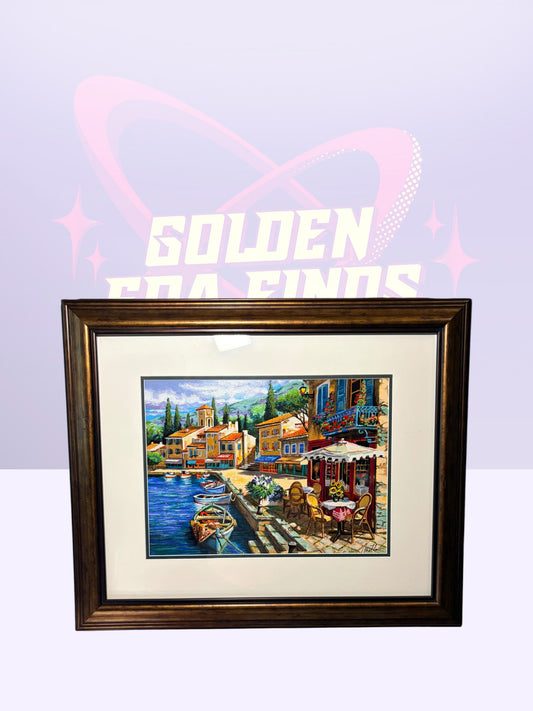 "A Coffee Shop by the Pier" by artist Anatoly Metlan (2006)