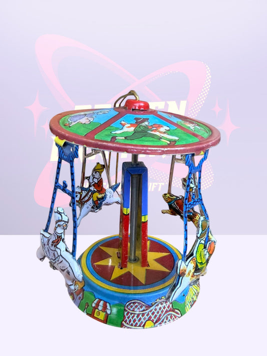 Schylling Carousel tin lithograph ornament