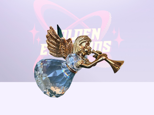 Swarovski Christmas angel ornament w/ box & certificate (1997)