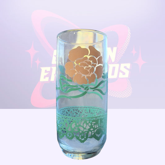 Anchor Hocking 1950 “Roses and Lace” cup