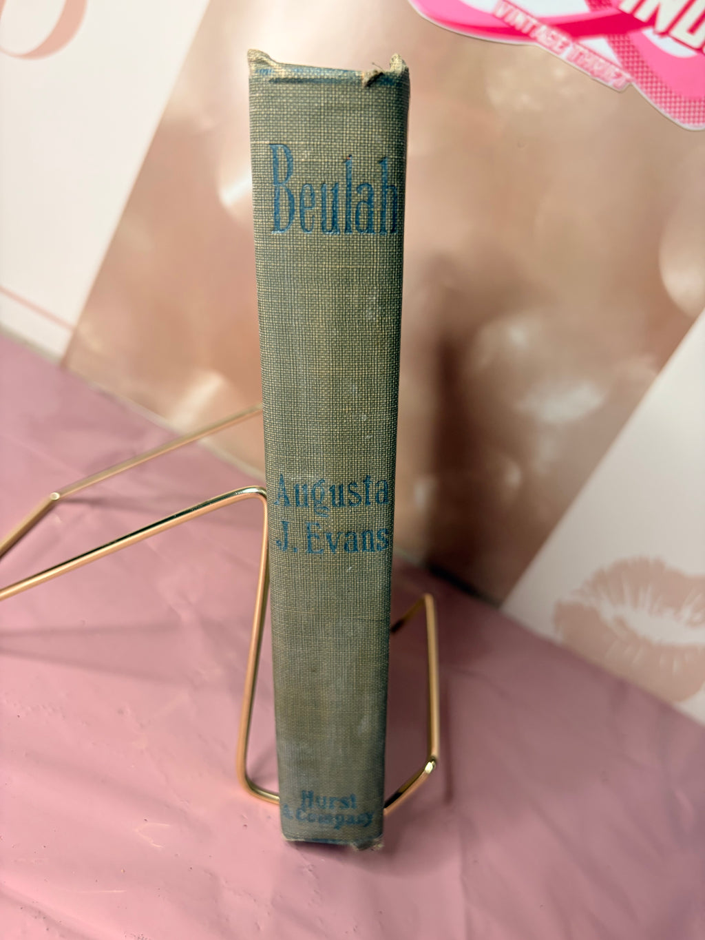 Antique 1900s Beulah by Augusta Jane Evans - Hurst Companion Series Christy Portrait