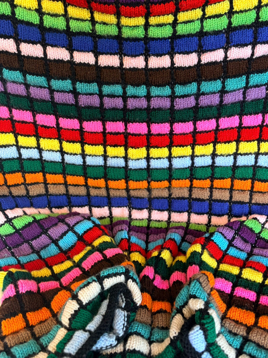 “Windowpane” Afghan Throw (70’s)