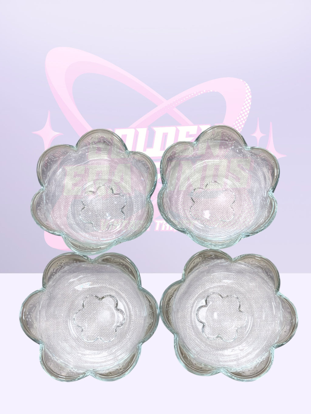 Pfaltzgraff "Blossom" 4- glass bowls (90’s)