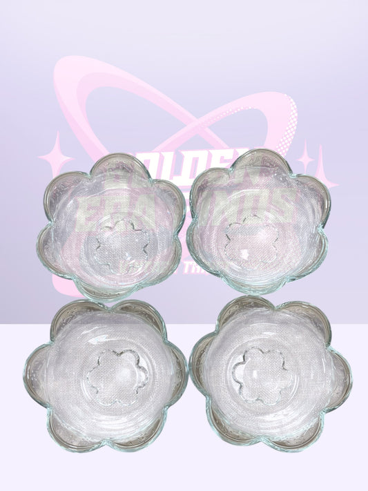 Pfaltzgraff "Blossom" 4- glass bowls (90’s)