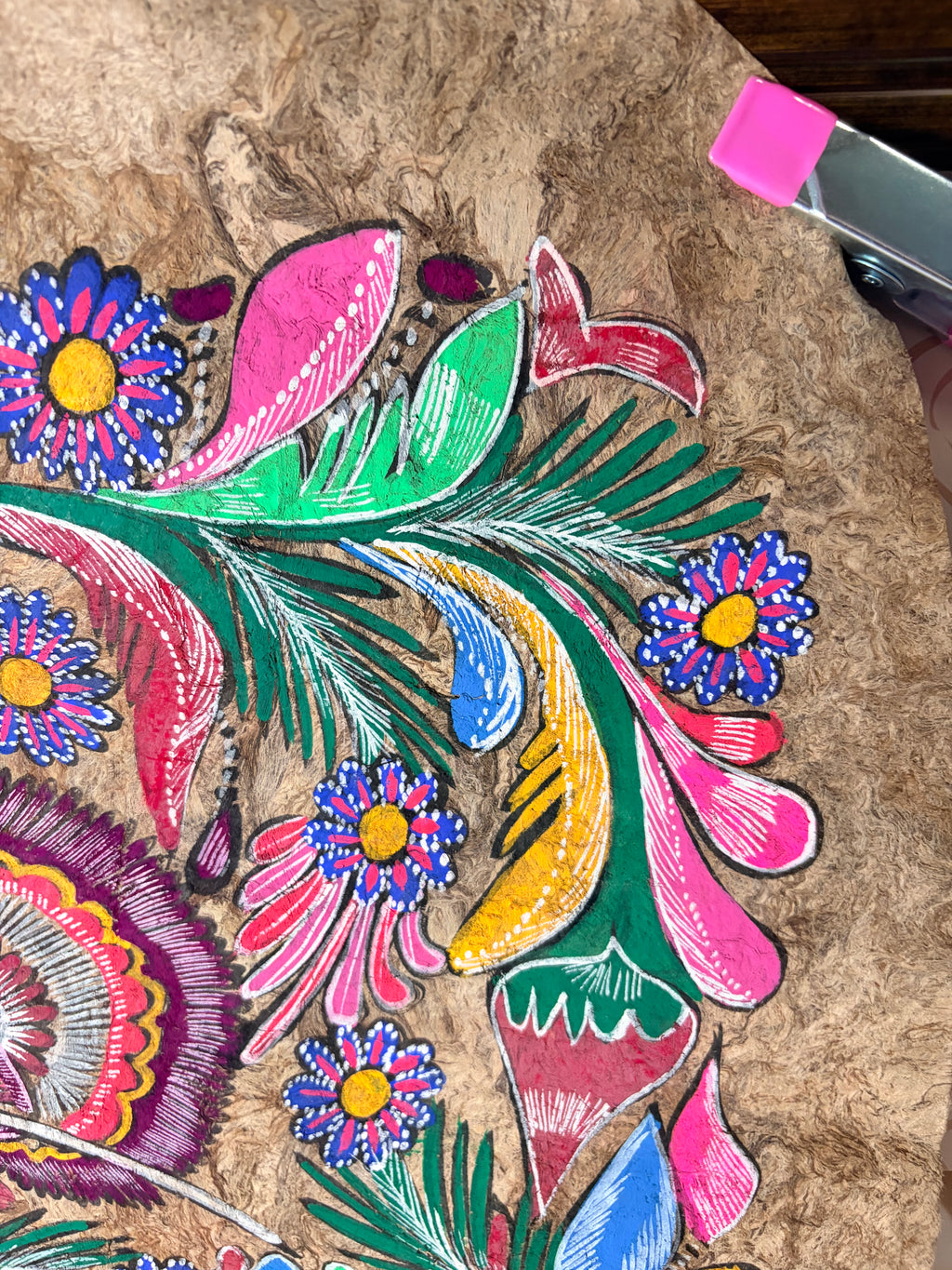90’s Traditional Mexican Amate painting