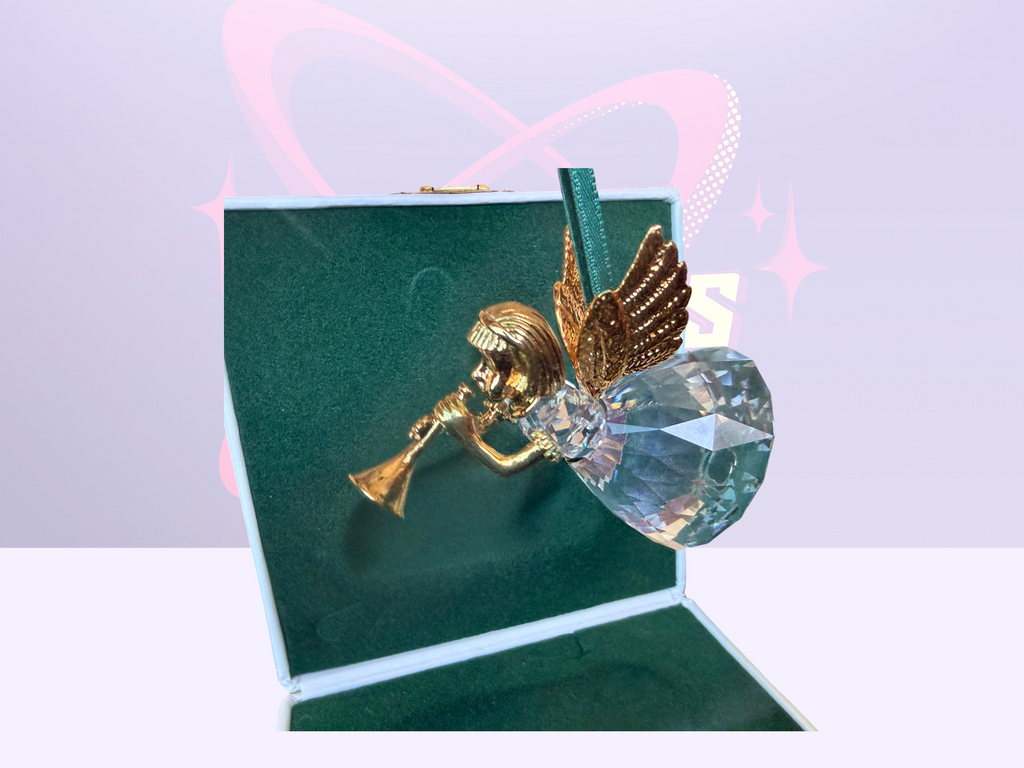 Swarovski Christmas angel ornament w/ box & certificate (1997)