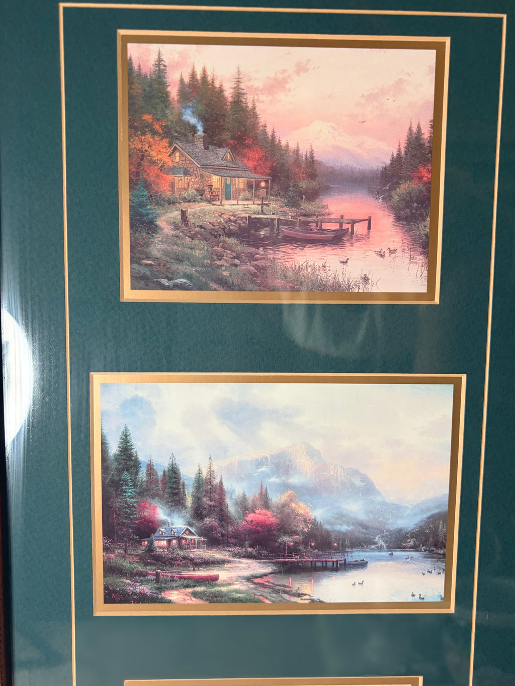 Thomas Kincade accent print triptych (2008)