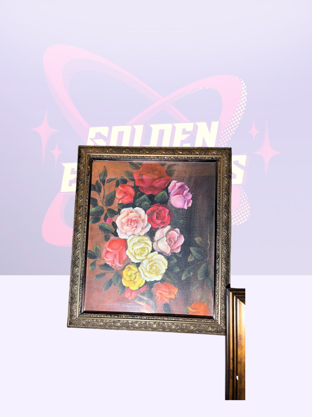 Vintage floral still life painting