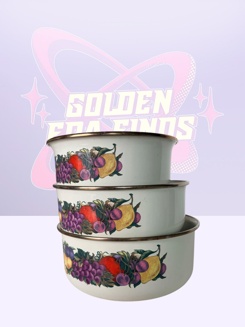Cornucopia Enamel Nesting Bowls (1980’s)