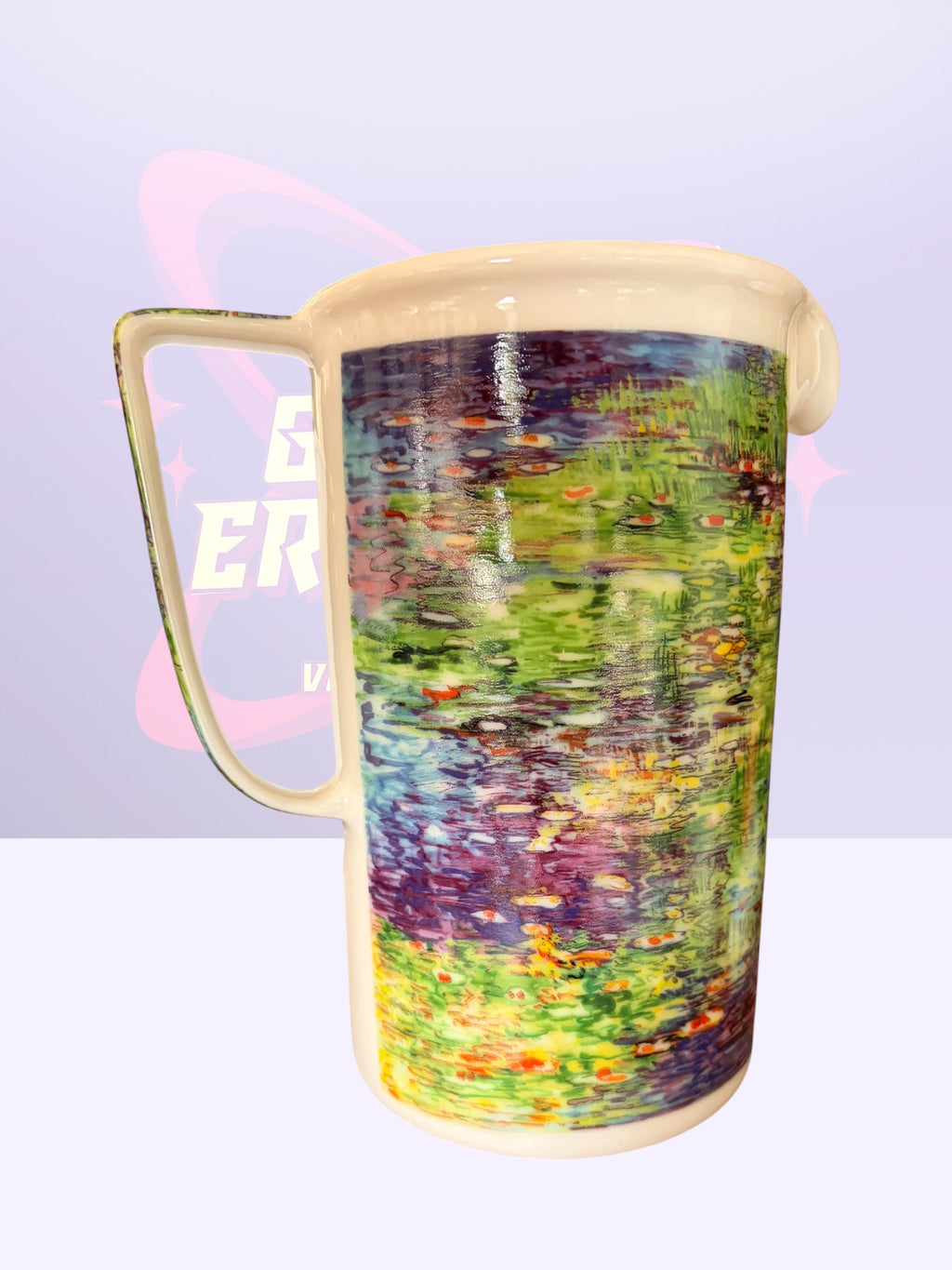 Chaleur Master Impressionists Claude Monet "Water Lilies" pitcher (90’s)