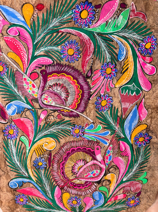 90’s Traditional Mexican Amate painting