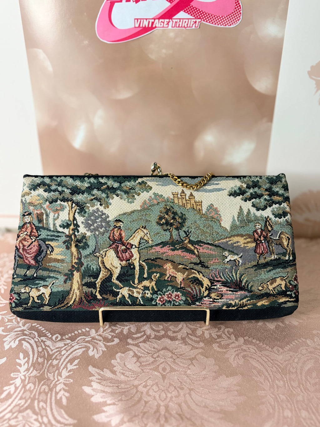 Harry Levine HL U.S.A. tapestry bag (50-60’s)