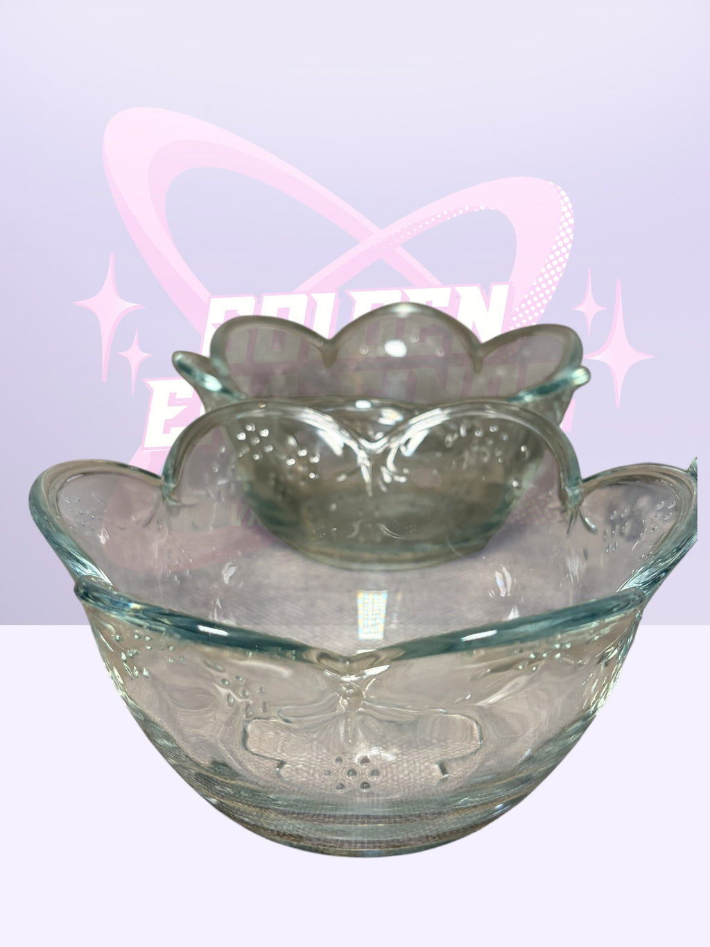 Pfaltzgraff "Blossom" 4- glass bowls (90’s)