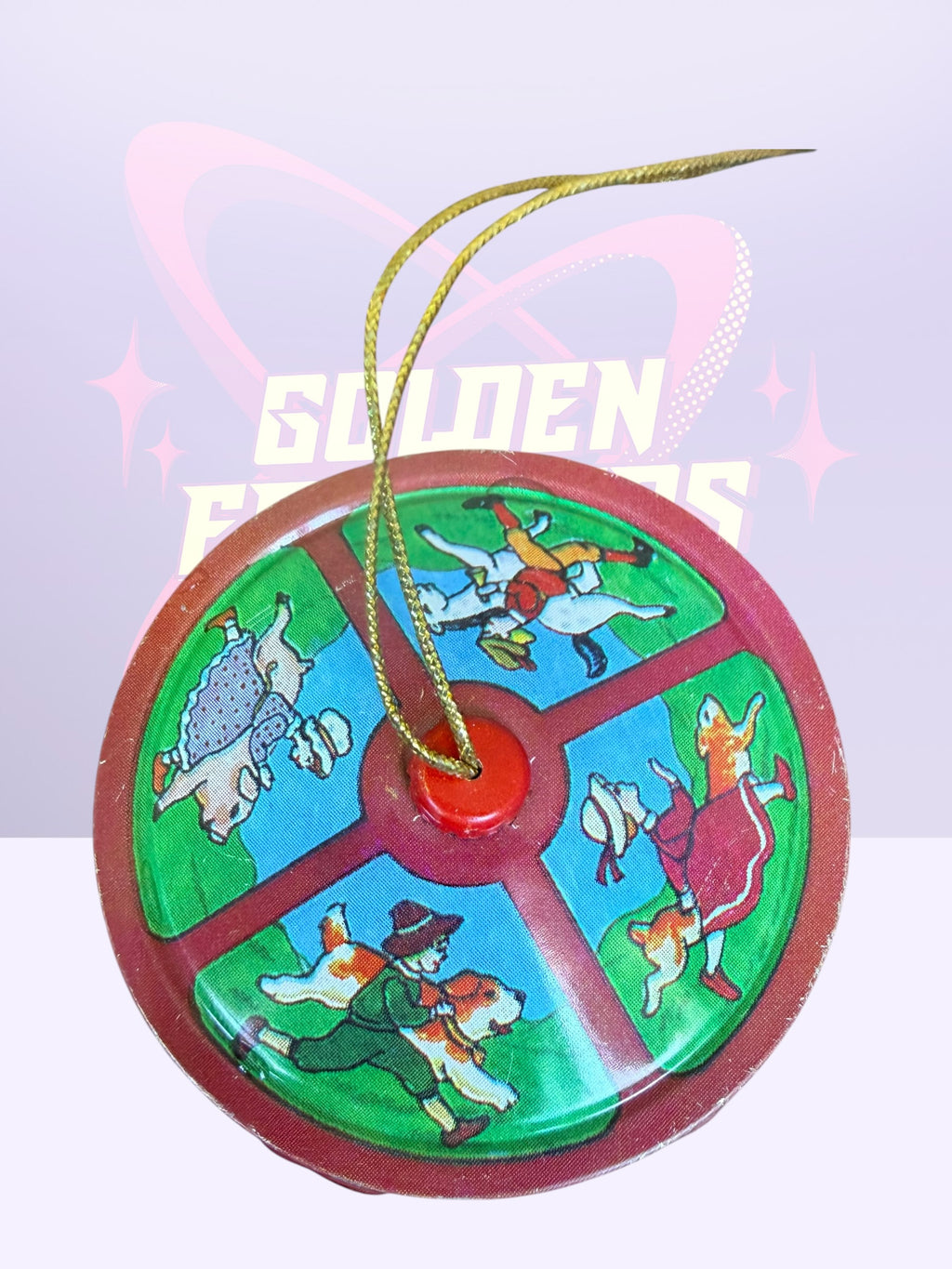 Schylling Carousel tin lithograph ornament