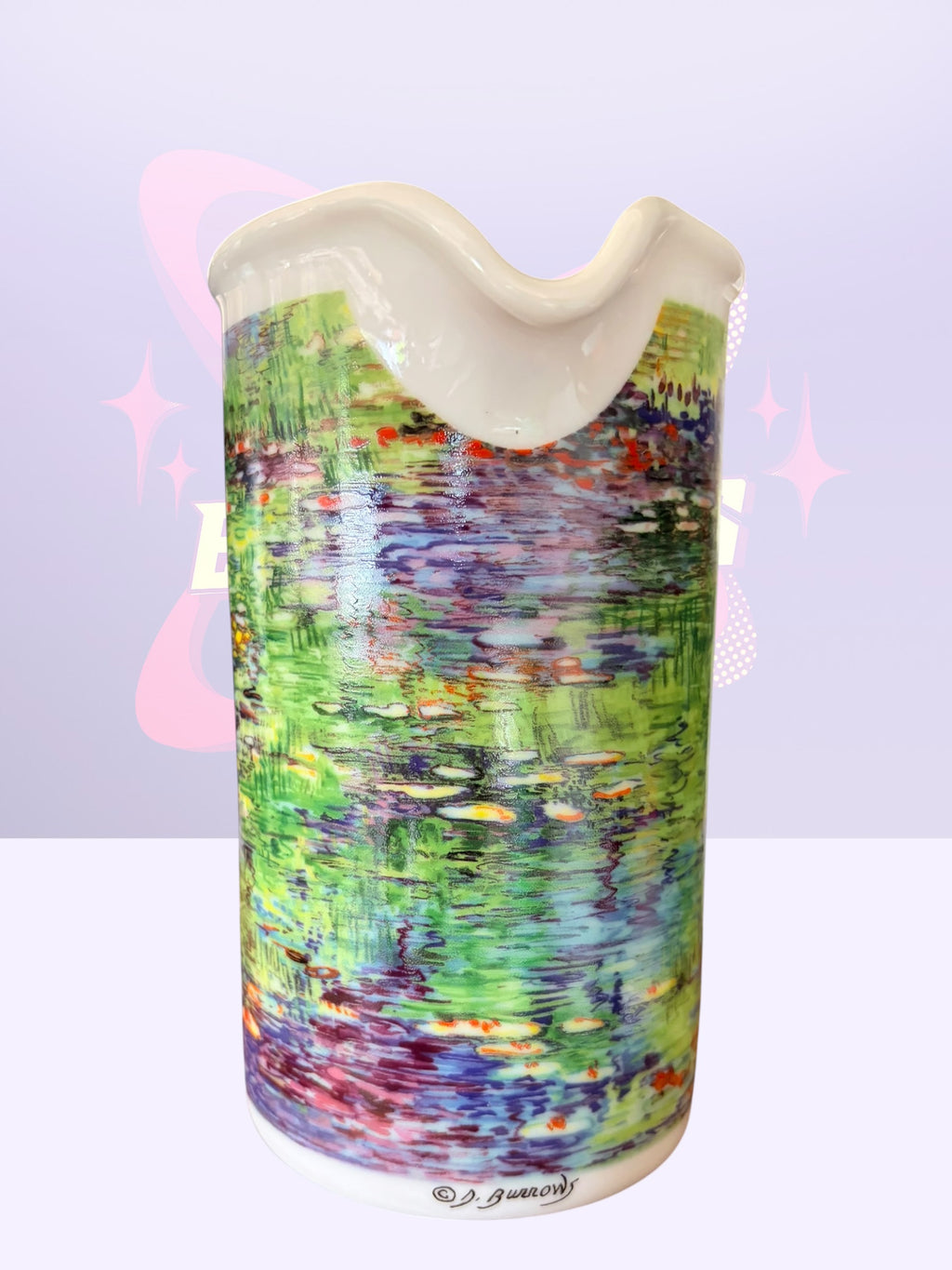 Chaleur Master Impressionists Claude Monet "Water Lilies" pitcher (90’s)