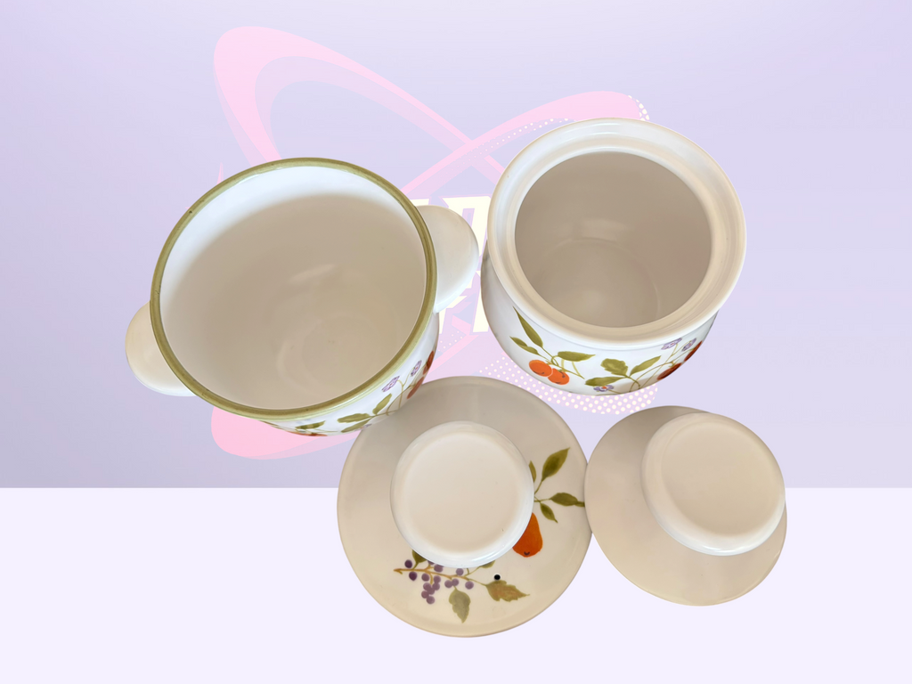 Noritake Progression China covered bowls "Berries 'n Such" (70’s)