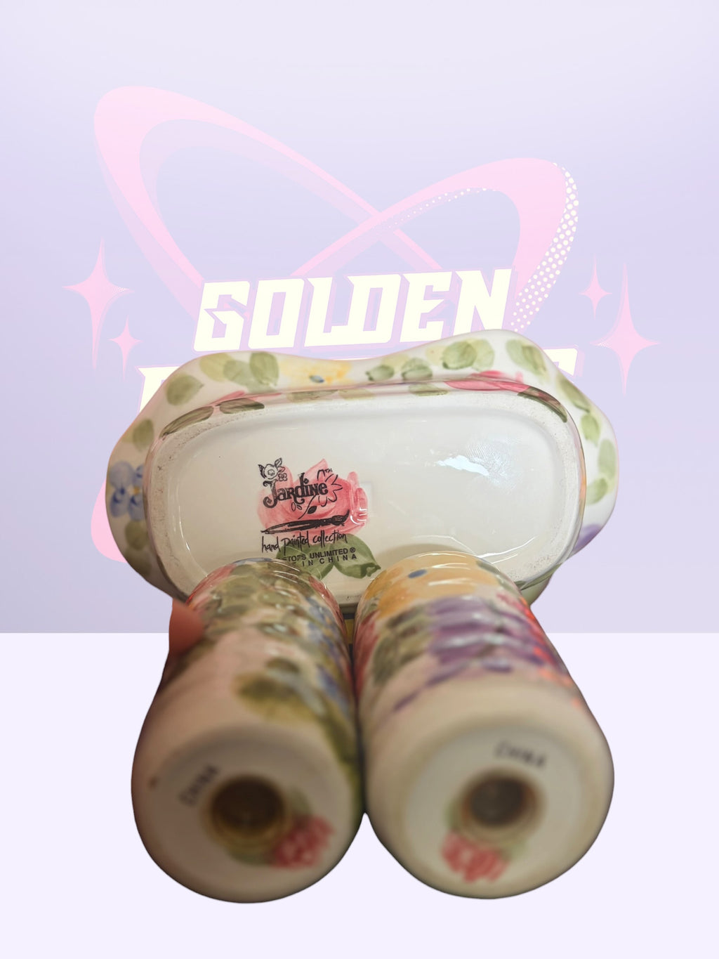 “Jardine” S&P shakers w/holder (80’s)