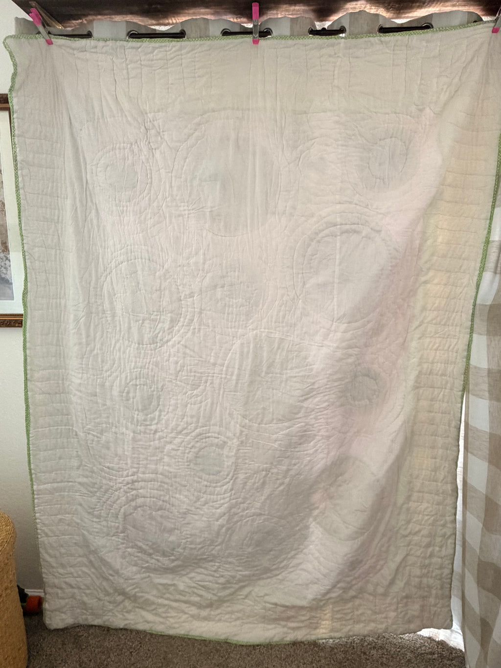 Pottery Barn Kids Secret Garden Patchwork Twin Quilt Pastel Floral Lavender (2000’s)