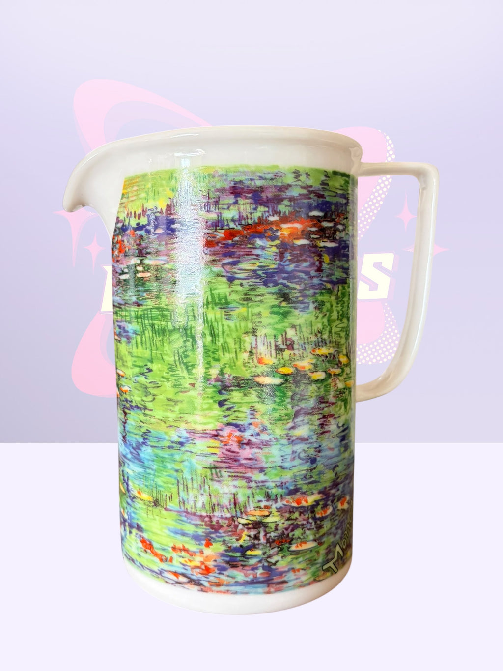 Chaleur Master Impressionists Claude Monet "Water Lilies" pitcher (90’s)