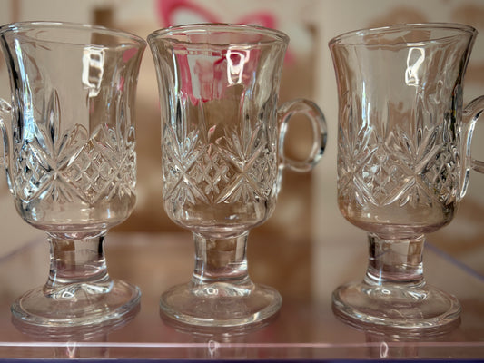 Godinger Dublin Crystal Irish Coffee Mugs
