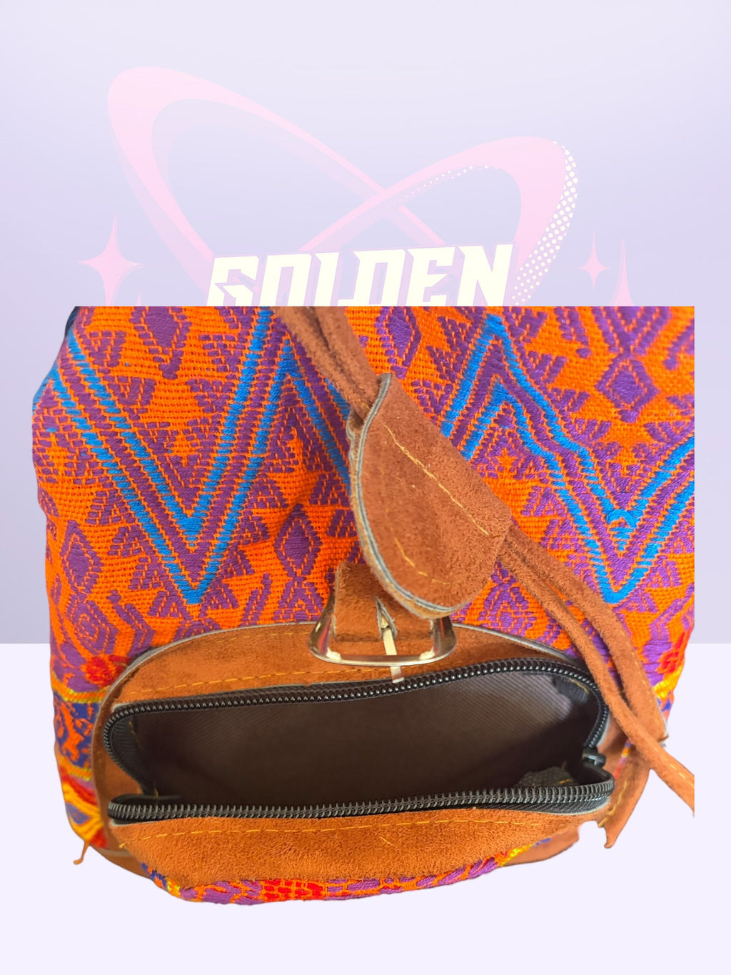 Guatemalan huipil backpack