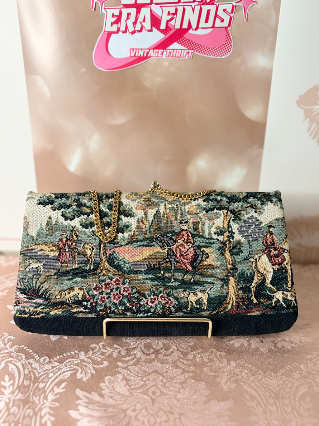 Harry Levine HL U.S.A. tapestry bag (50-60’s)