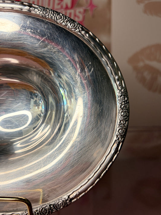 International Silver Company oval footed bowl in the "Camille" pattern