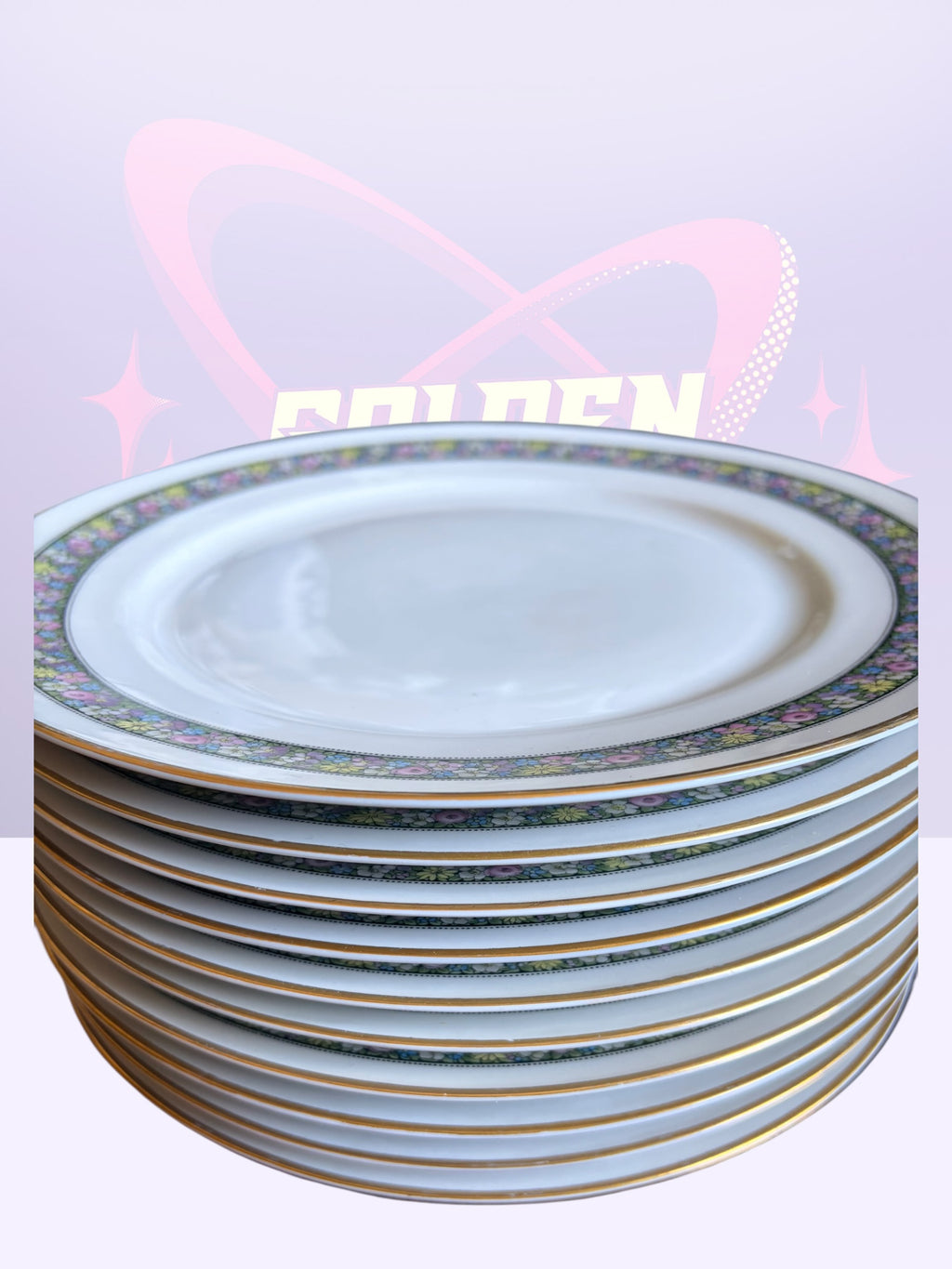 10- Antique Rosenthal "Donatello" pattern 2100 dinner plates (1930’s)