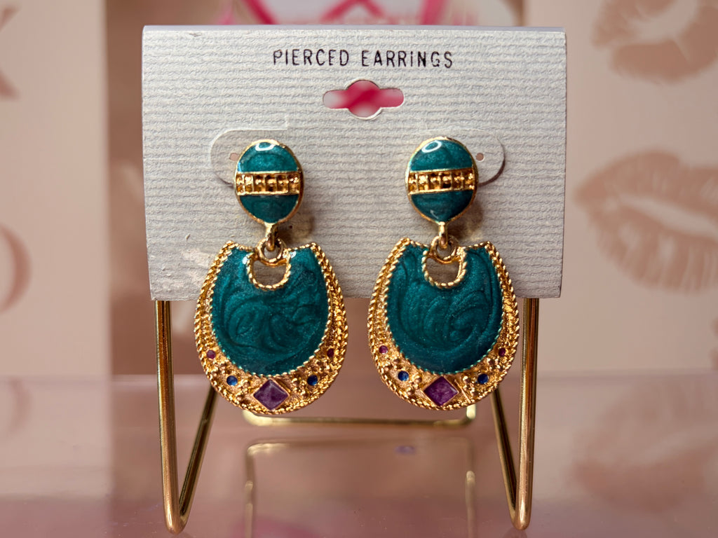 Edgar Berebi gold-tone dangle earrings (80’s)