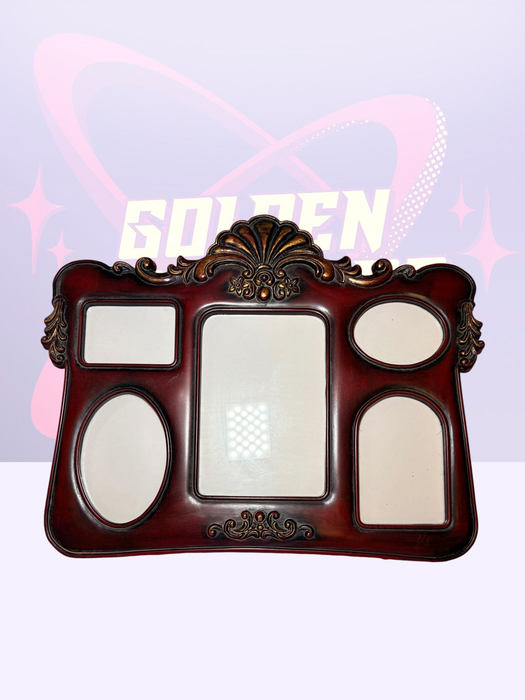 Victorian style collage photo frame w/stand (1980’s)