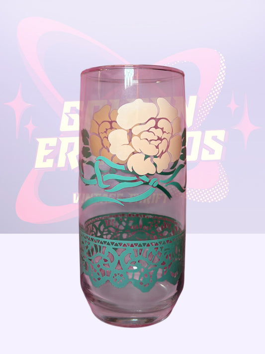 Anchor Hocking 1950 “Roses and Lace” cup