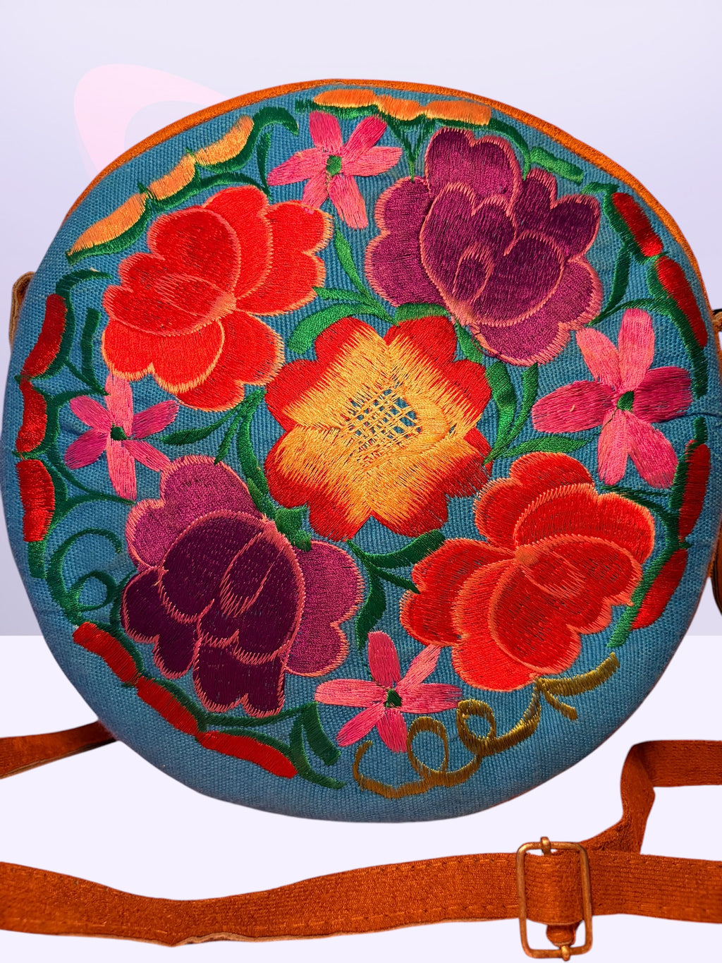 Mexican floral embroidered crossbody bag (1990’s)