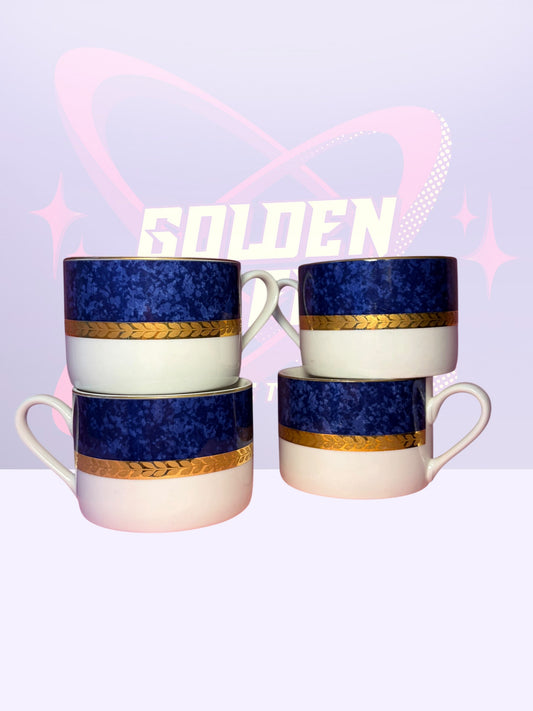 Coalport Athlone Blue cup set (1990’s)