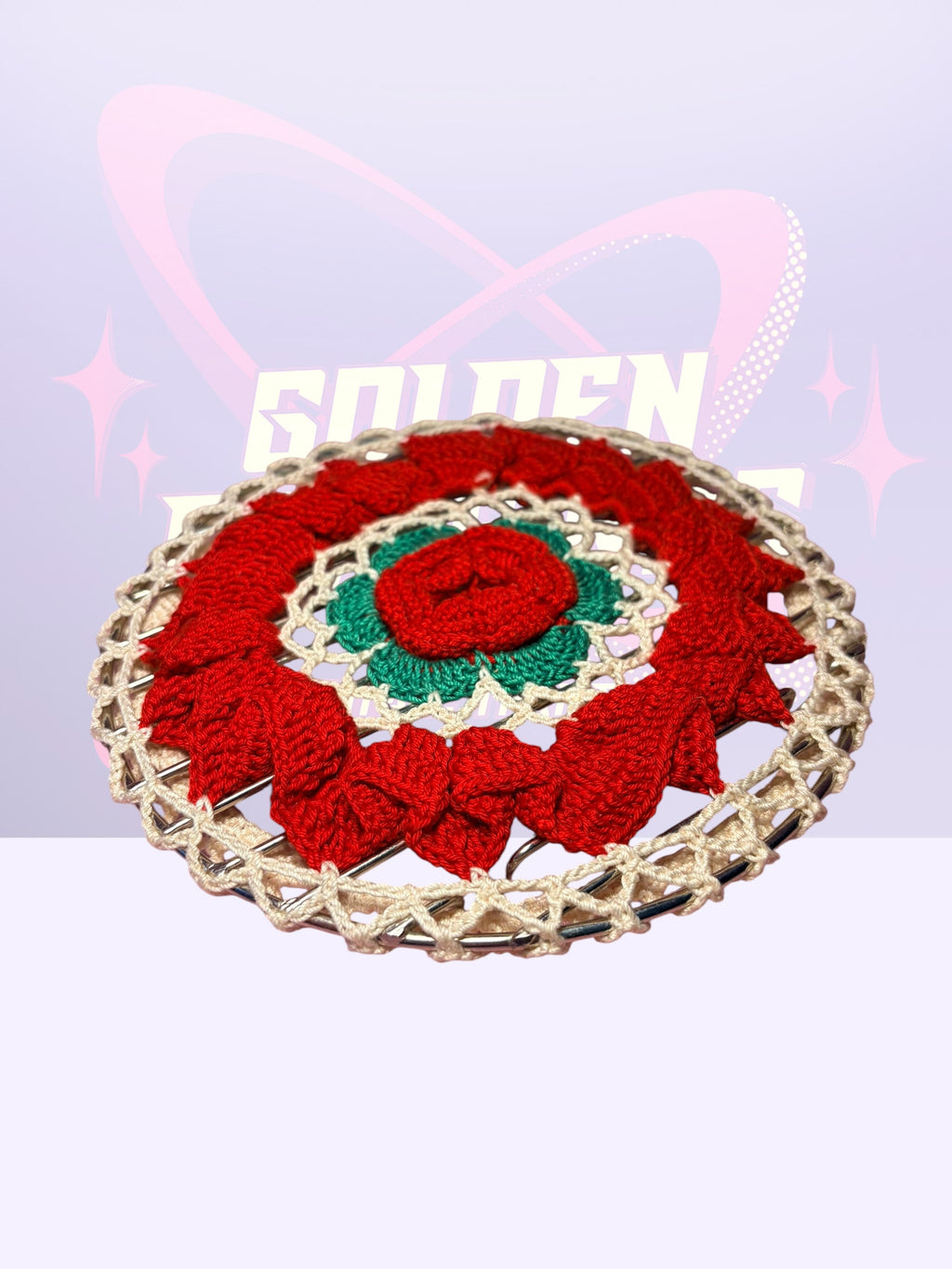 Hand-crocheted Napkin holder (1950’s)