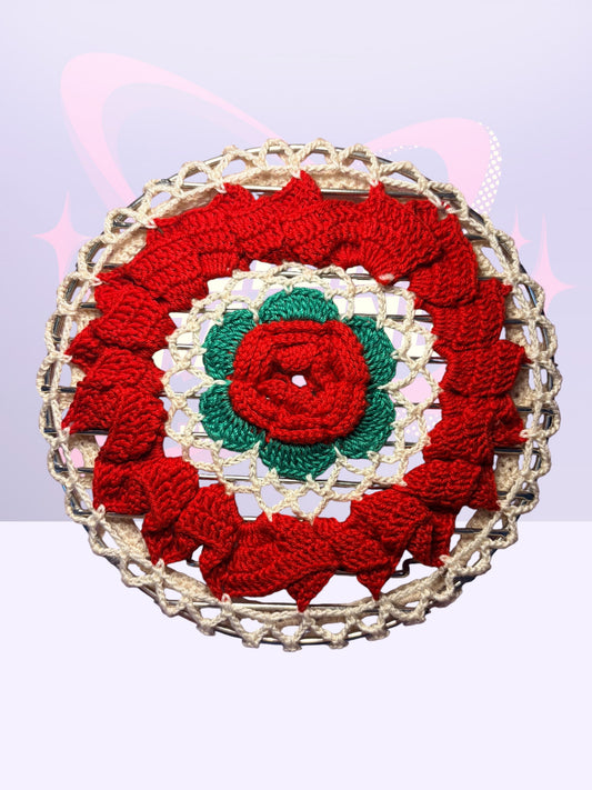 Hand-crocheted Napkin holder (1950’s)